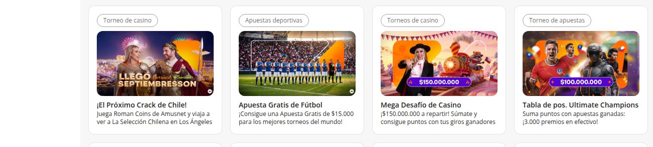 Promociones de apuestas deportivas vigentes en Betsson Chile